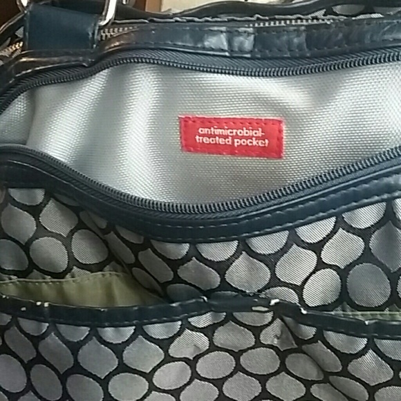 *SOLD* HP!!🎉 Skip Hop diaper bag Navy blue silver - Picture 6 of 8